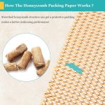 MCfleet 15"x135' Honeycomb Packing Paper Wrap Roll, Eco Friendly Packaging Material for Moving Shipping Gift Wrapping with 20 Fragile Stickers, Protective Recycled Cushion Wrap Suppliers Kraft Brown - Image 3